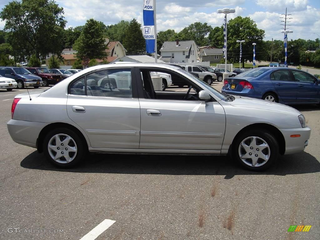 2006 Elantra GLS Sedan - Sterling Silver / Gray photo #6