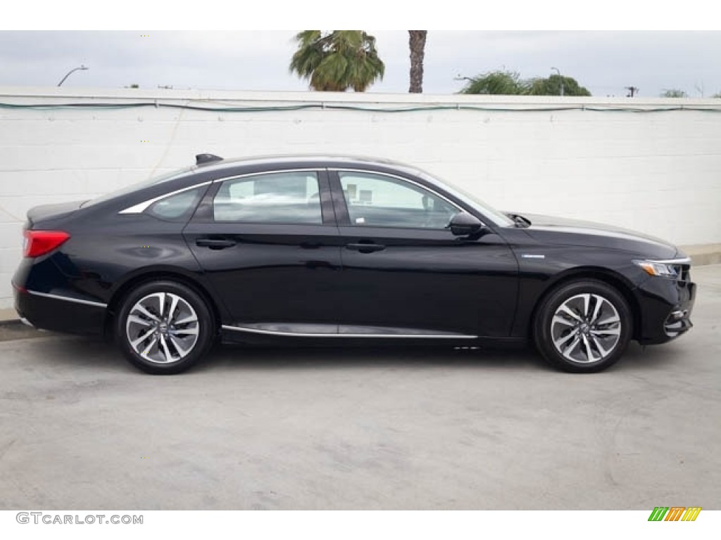 Crystal Black Pearl 2018 Honda Accord EX-L Hybrid Sedan Exterior Photo #130275302