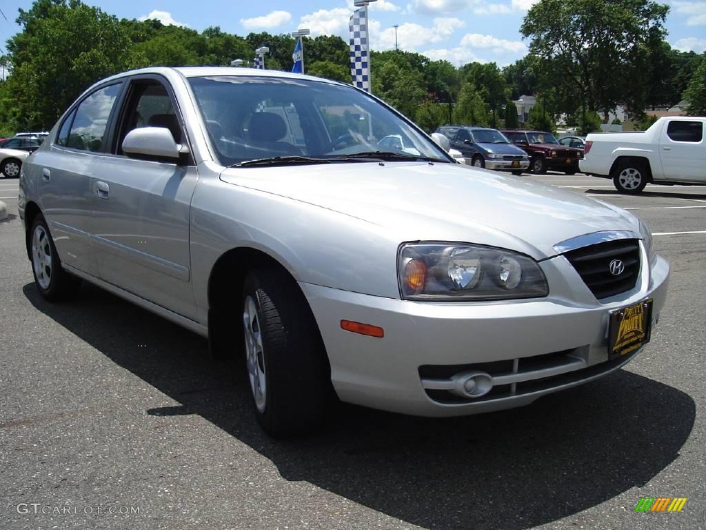 2006 Elantra GLS Sedan - Sterling Silver / Gray photo #7