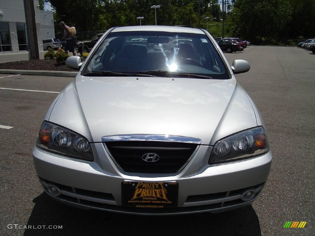 2006 Elantra GLS Sedan - Sterling Silver / Gray photo #8