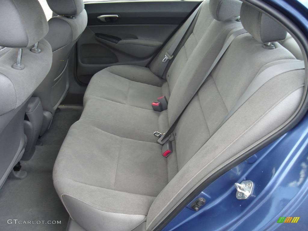 2007 Civic LX Sedan - Atomic Blue Metallic / Gray photo #14
