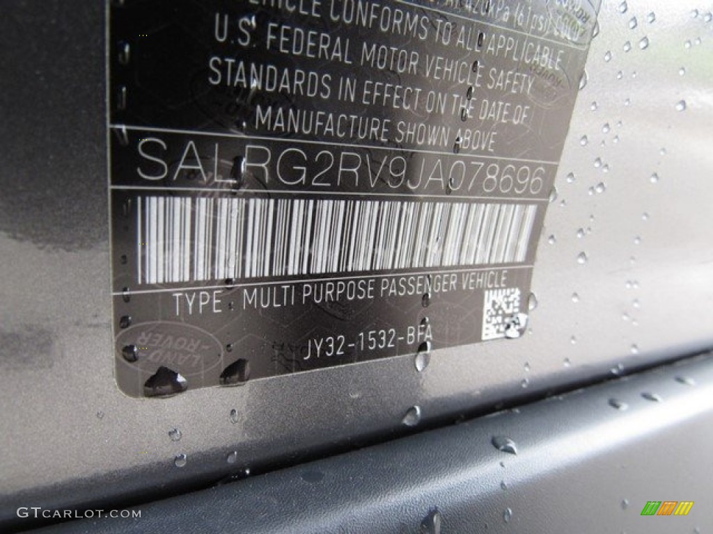 2018 Discovery SE - Corris Grey Metallic / Ebony/Ebony photo #36