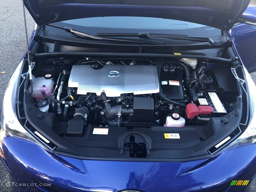 2017 Prius Three - Blue Crush Metallic / Moonstone Gray photo #32
