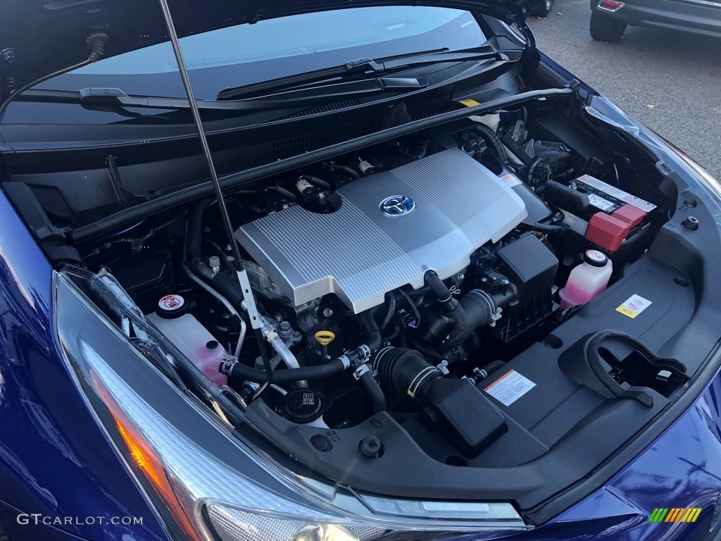 2017 Prius Three - Blue Crush Metallic / Moonstone Gray photo #34