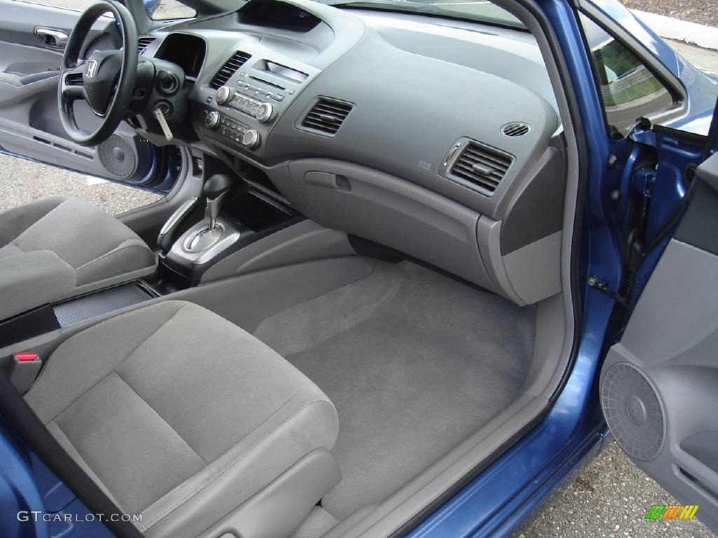 2007 Civic LX Sedan - Atomic Blue Metallic / Gray photo #17