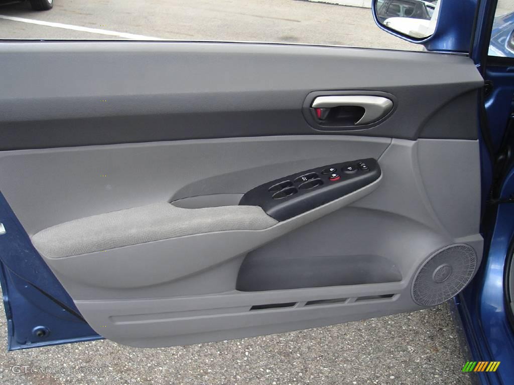 2007 Civic LX Sedan - Atomic Blue Metallic / Gray photo #18