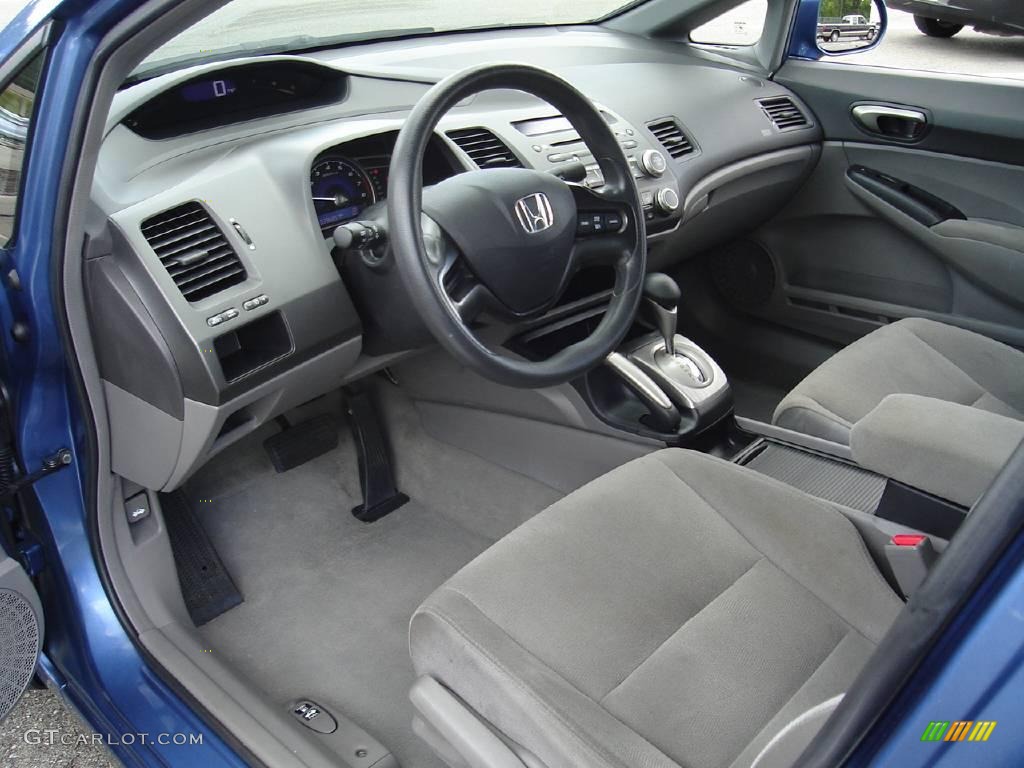 2007 Civic LX Sedan - Atomic Blue Metallic / Gray photo #19