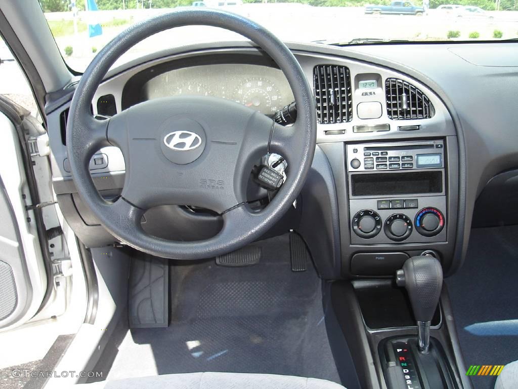2006 Elantra GLS Sedan - Sterling Silver / Gray photo #16
