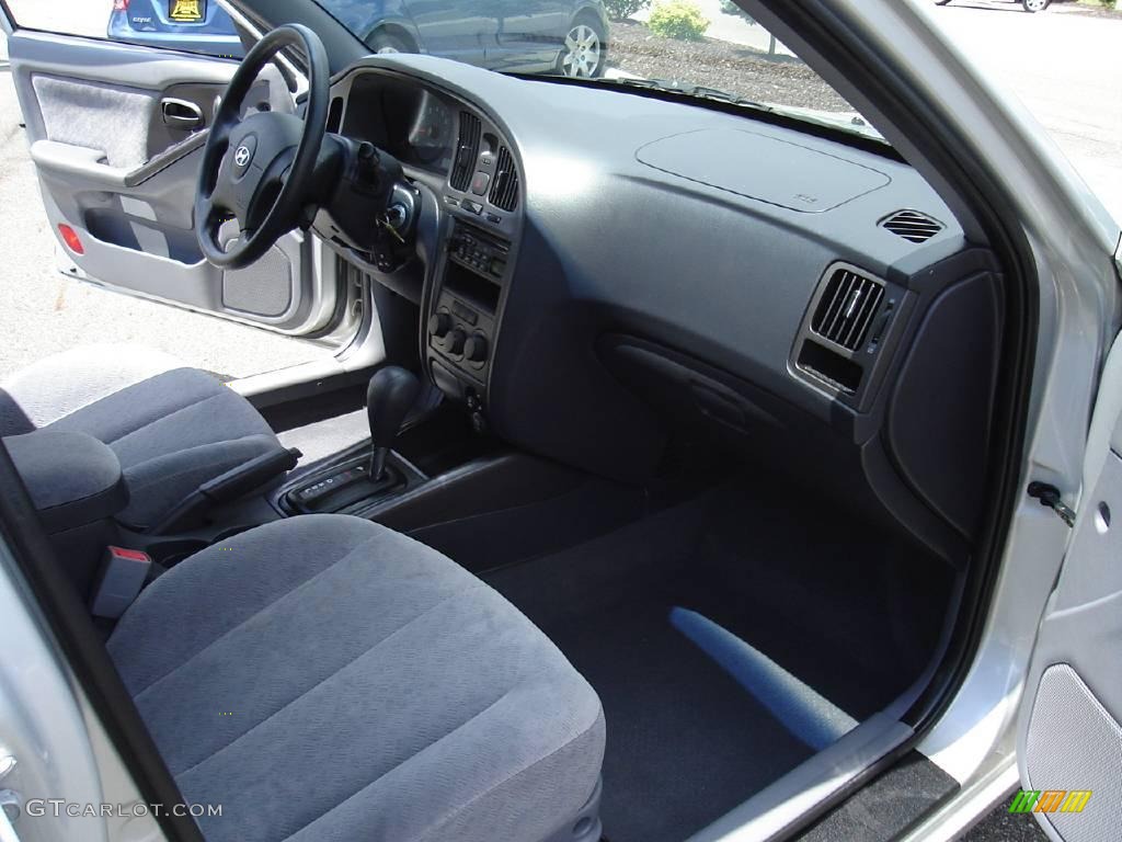 2006 Elantra GLS Sedan - Sterling Silver / Gray photo #18