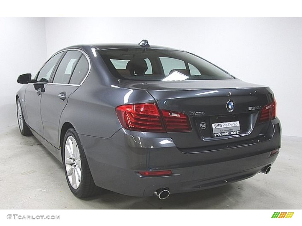 2016 5 Series 535i xDrive Sedan - Mineral Grey Metallic / BMW Individual Amaro Brown photo #2