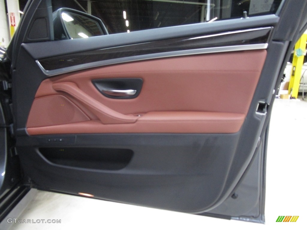 2016 5 Series 535i xDrive Sedan - Mineral Grey Metallic / BMW Individual Amaro Brown photo #13
