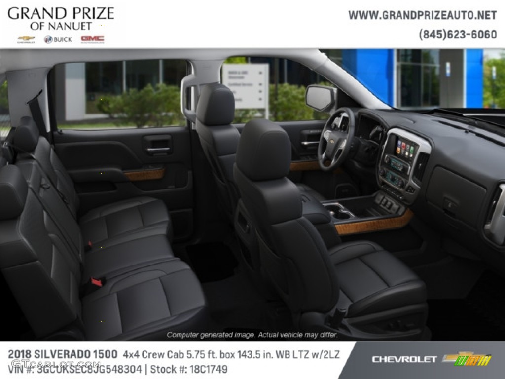 2018 Silverado 1500 LTZ Crew Cab 4x4 - Black / Jet Black photo #6