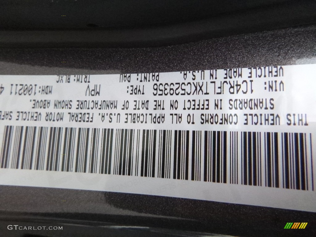 2019 Grand Cherokee Color Code PAU for Granite Crystal Metallic Photo #130282400