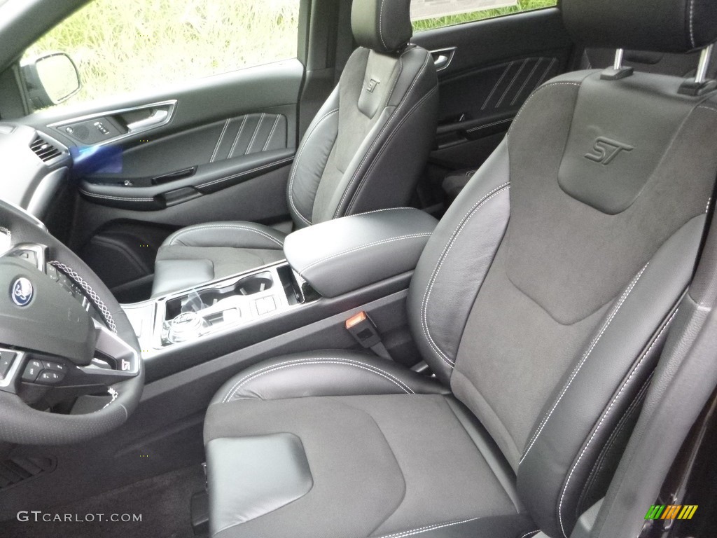 Ebony Interior 2019 Ford Edge ST AWD Photo #130283705