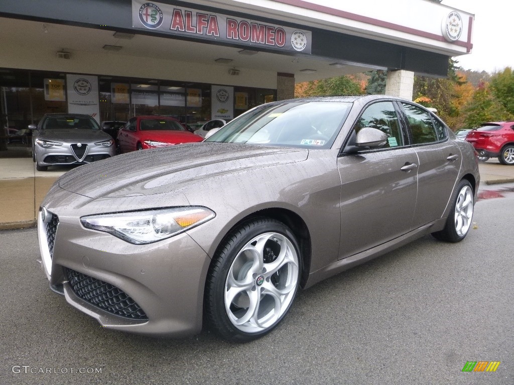 2019 Giulia Ti Sport AWD - Imola Titanium Metallic / Black photo #2