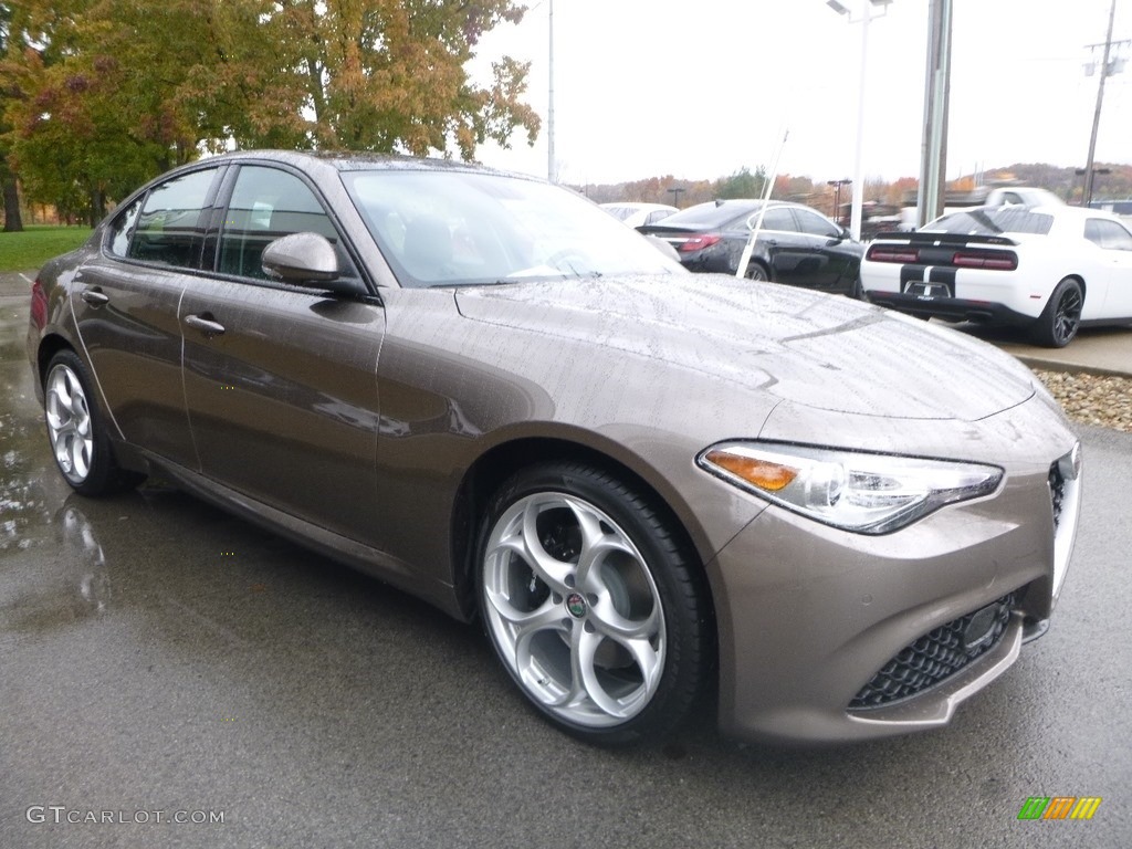 2019 Giulia Ti Sport AWD - Imola Titanium Metallic / Black photo #11