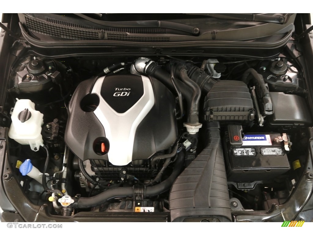 2014 Sonata Limited 2.0T - Phantom Black Metallic / Camel photo #18