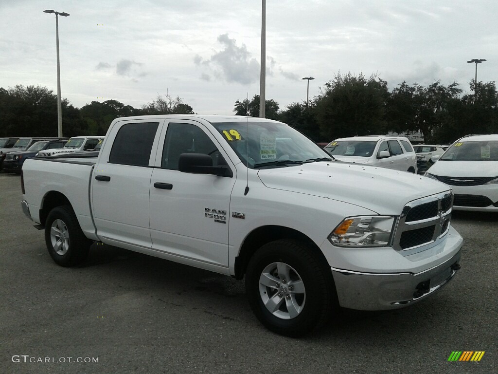 2019 1500 Classic Tradesman Crew Cab 4x4 - Bright White / Black/Diesel Gray photo #7