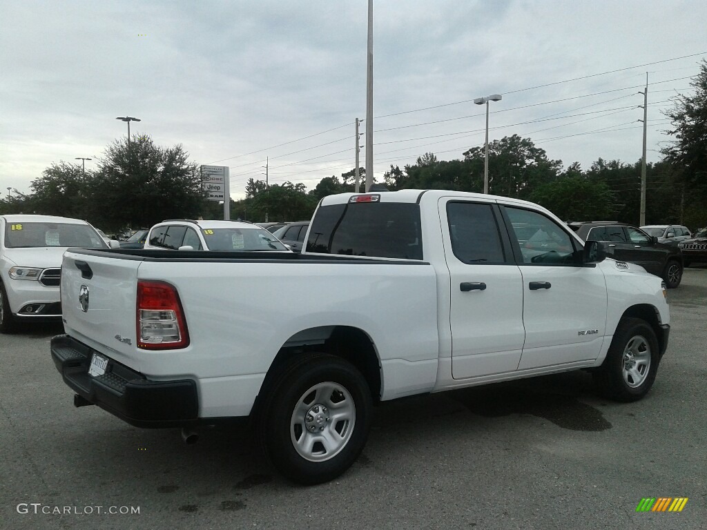 2019 1500 Tradesman Quad Cab 4x4 - Bright White / Black/Diesel Gray photo #5