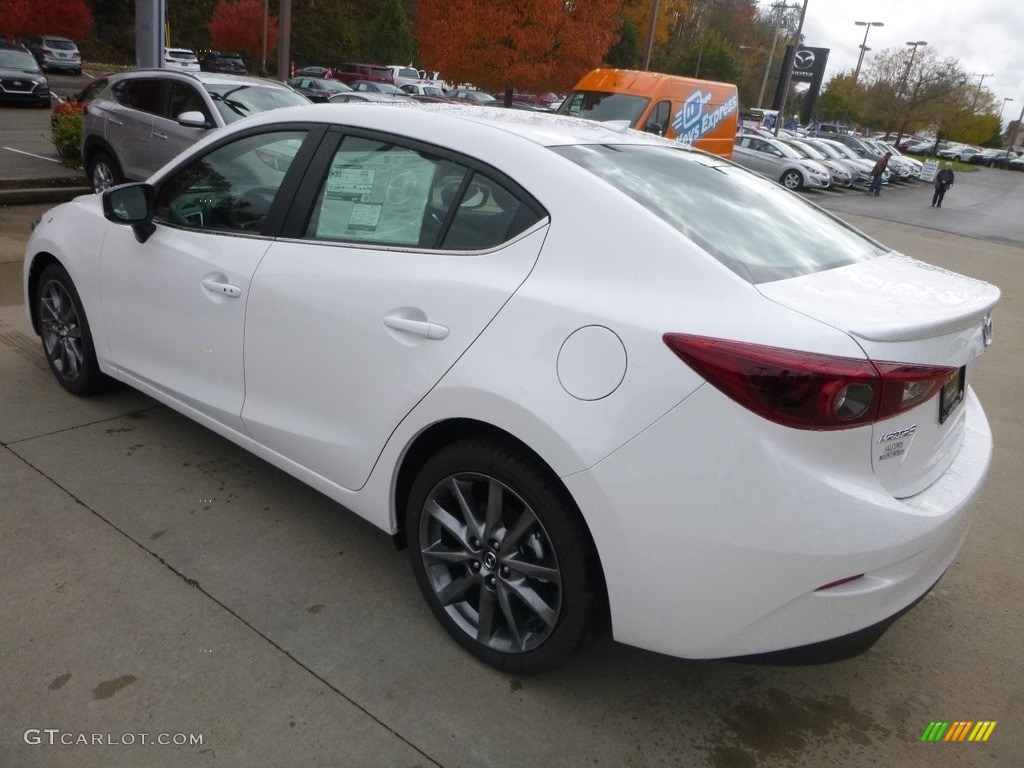 2018 MAZDA3 Grand Touring 4 Door - Snowflake White Pearl Mica / Black photo #6