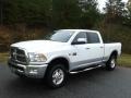 2012 Bright White Dodge Ram 2500 HD Laramie Crew Cab 4x4  photo #2