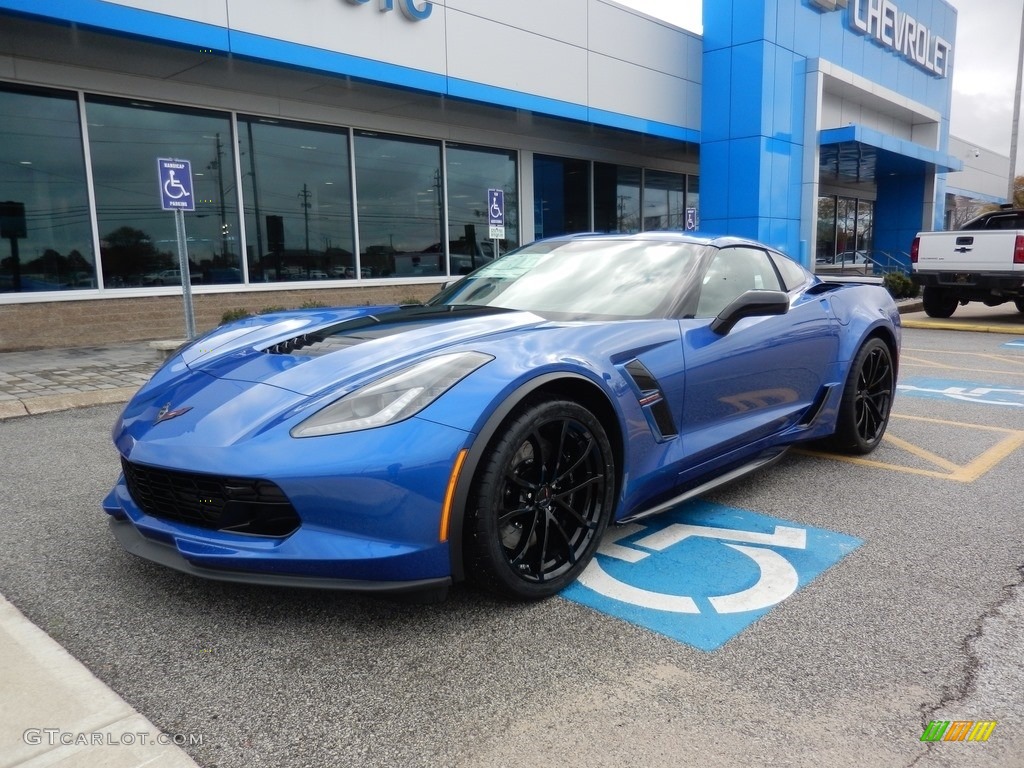 2019 Corvette Grand Sport Coupe - Elkhart Lake Blue Metallic / Black photo #1