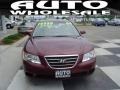 2009 Dark Cherry Red Hyundai Sonata GLS  photo #2