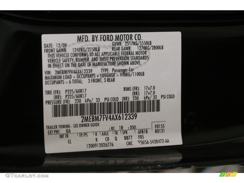 2010 Grand Marquis LS Ultimate Edition - Black / Medium Light Stone photo #25