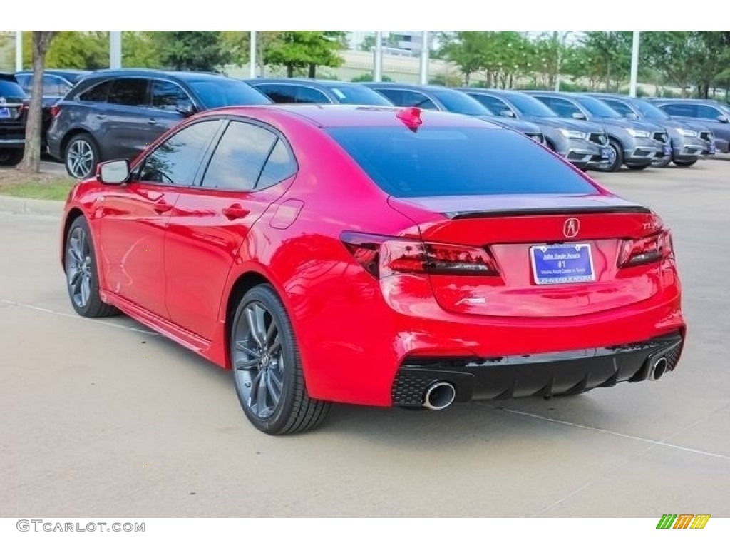 2018 TLX V6 A-Spec Sedan - San Marino Red / Red photo #5