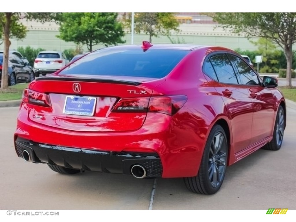 2018 TLX V6 A-Spec Sedan - San Marino Red / Red photo #7