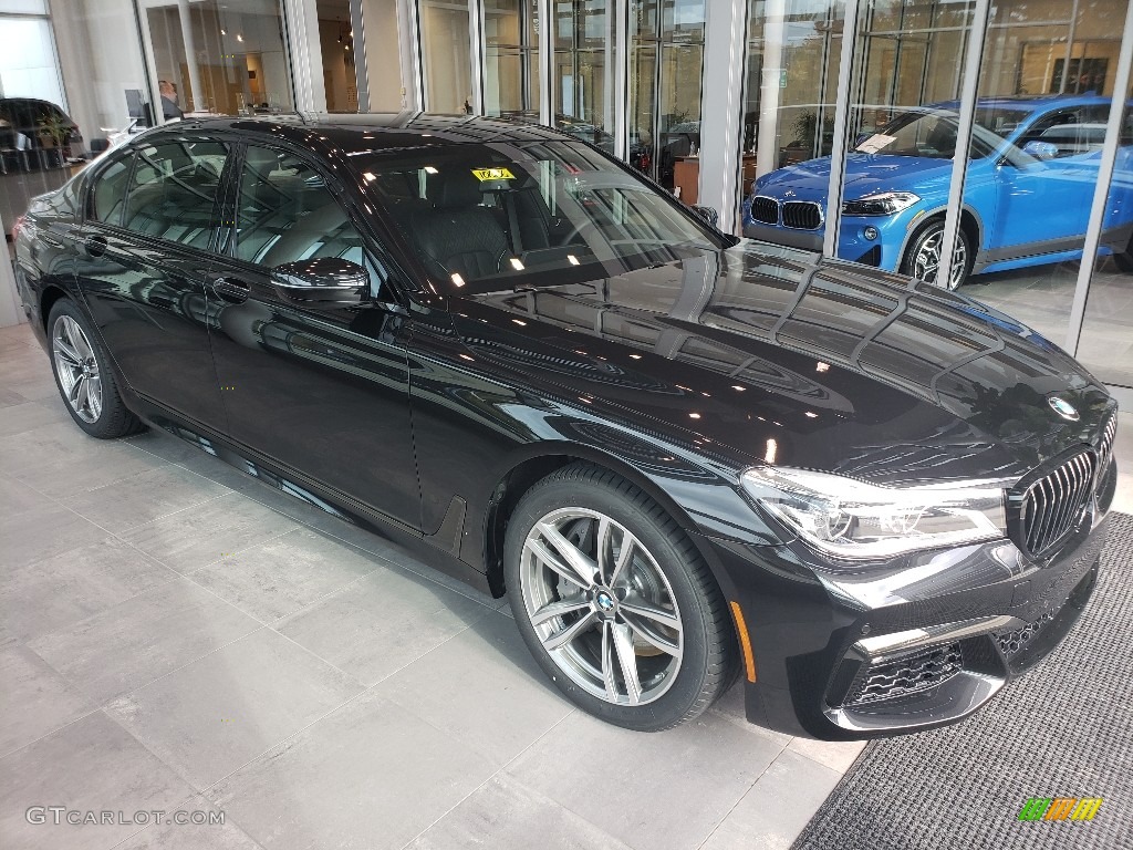 2019 7 Series 750i xDrive Sedan - Black Sapphire Metallic / Black photo #1