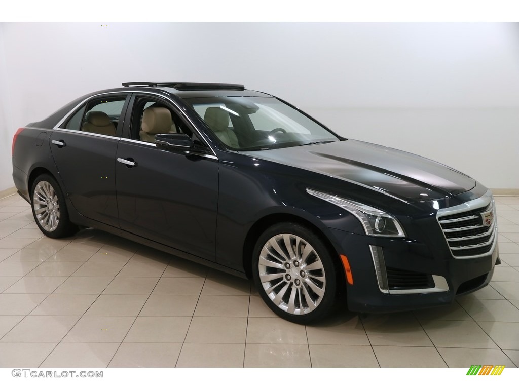 2017 CTS Luxury AWD - Dark Adriatic Blue Metallic / Light Platinum w/Jet Black Accents photo #1