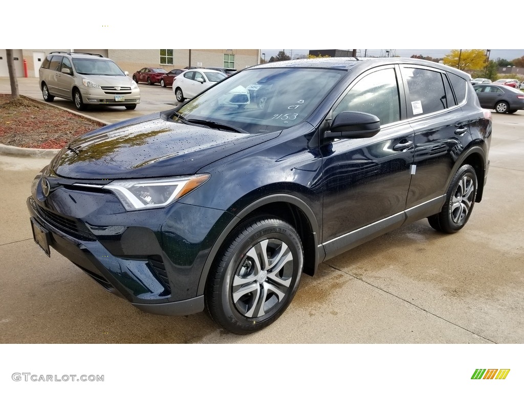 2018 RAV4 LE - Galactic Aqua Mica / Black photo #1