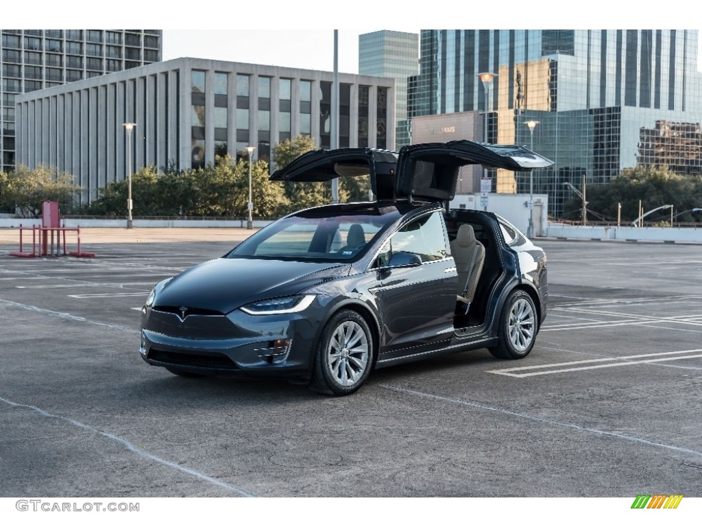 Titanium Metallic 2016 Tesla Model X 90D Exterior Photo #130296317