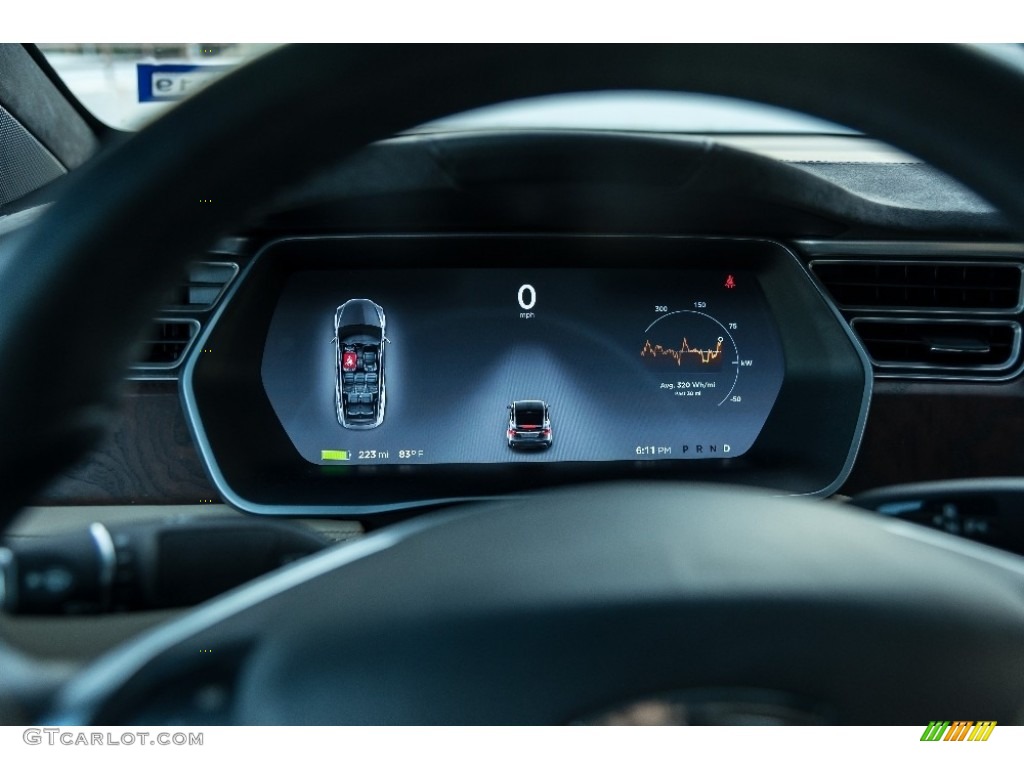 2016 Model X 90D - Titanium Metallic / Tan photo #3