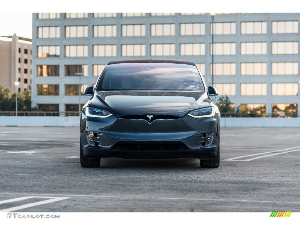 2016 Model X 90D - Titanium Metallic / Tan photo #6