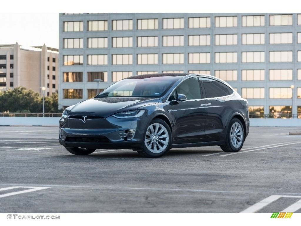 2016 Model X 90D - Titanium Metallic / Tan photo #7