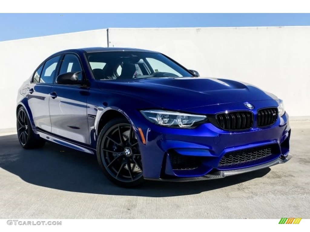 San Marino Blue Metallic 2018 BMW M3 Sedan Exterior Photo #130303054