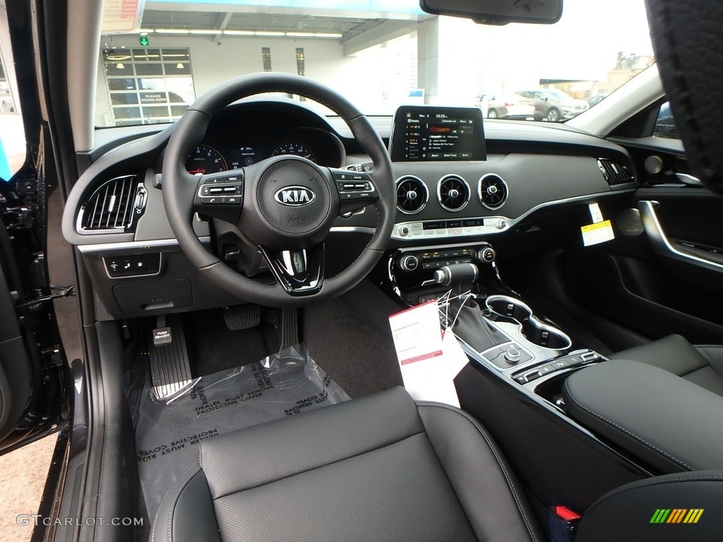 Black Interior 2019 Kia Stinger 2.0L AWD Photo #130303246