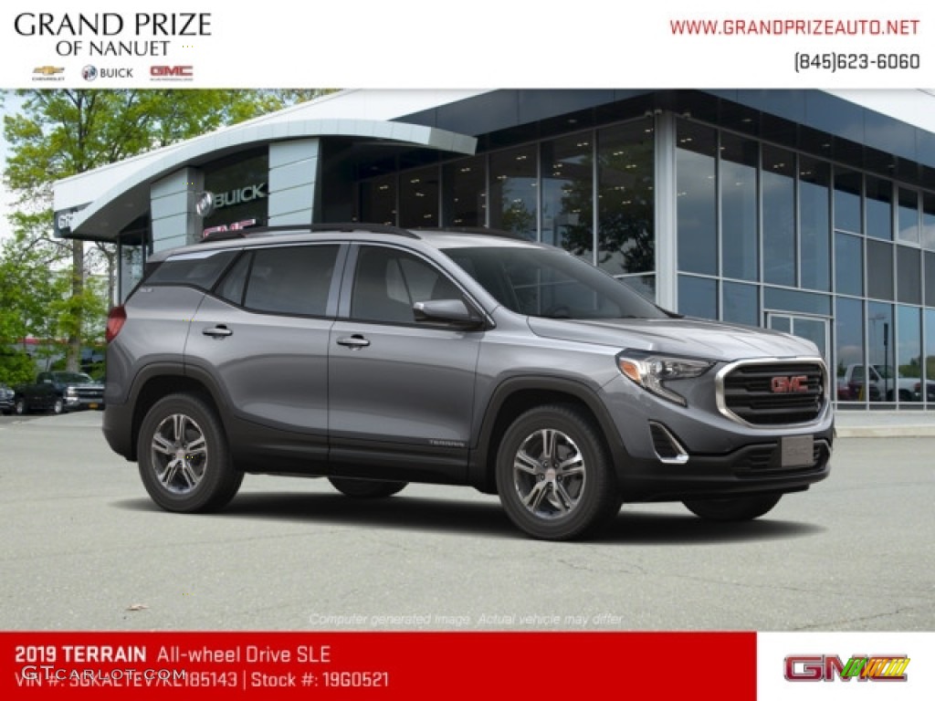 2019 Terrain SLE AWD - Satin Steel Metallic / Jet Black photo #5