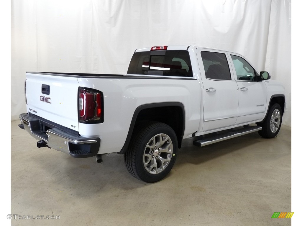 2018 Sierra 1500 SLT Crew Cab 4WD - Summit White / Cocoa/­Dune photo #2
