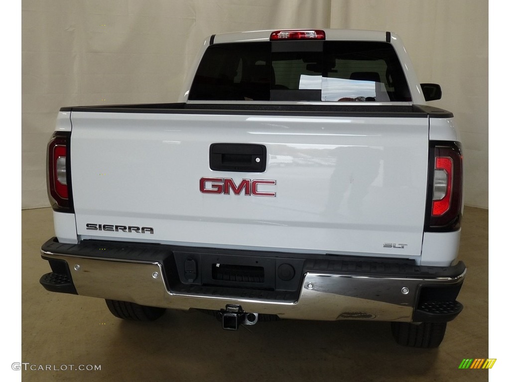2018 Sierra 1500 SLT Crew Cab 4WD - Summit White / Cocoa/­Dune photo #3