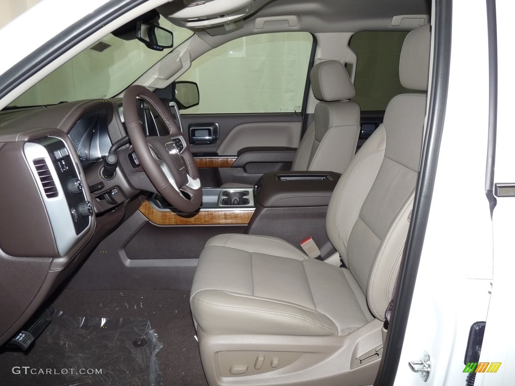 2018 Sierra 1500 SLT Crew Cab 4WD - Summit White / Cocoa/­Dune photo #6