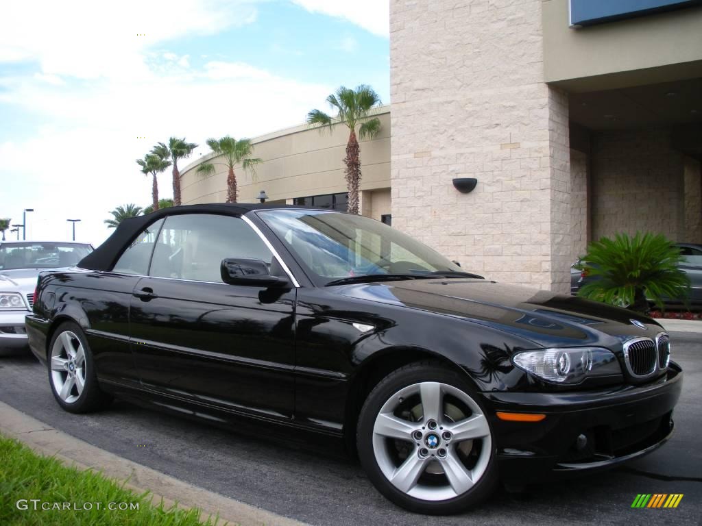 2006 3 Series 325i Convertible - Jet Black / Sand photo #4