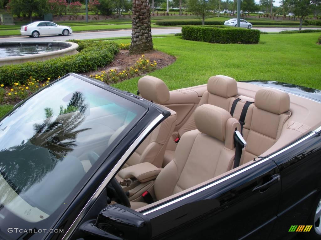 2006 3 Series 325i Convertible - Jet Black / Sand photo #9