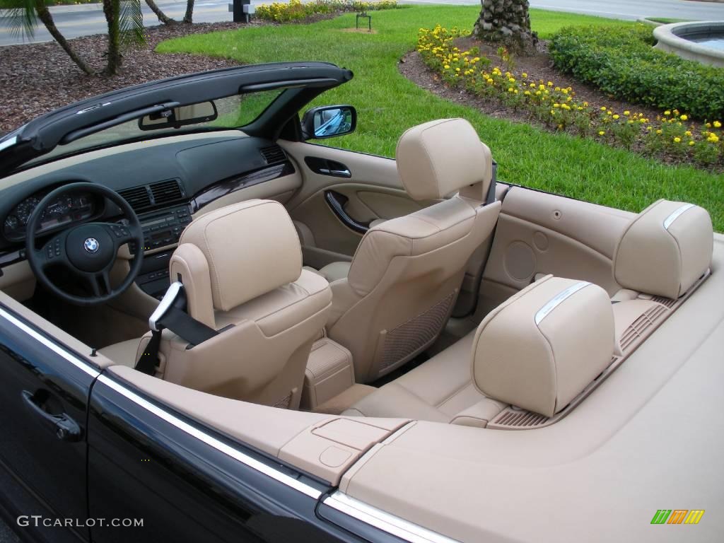 2006 3 Series 325i Convertible - Jet Black / Sand photo #10
