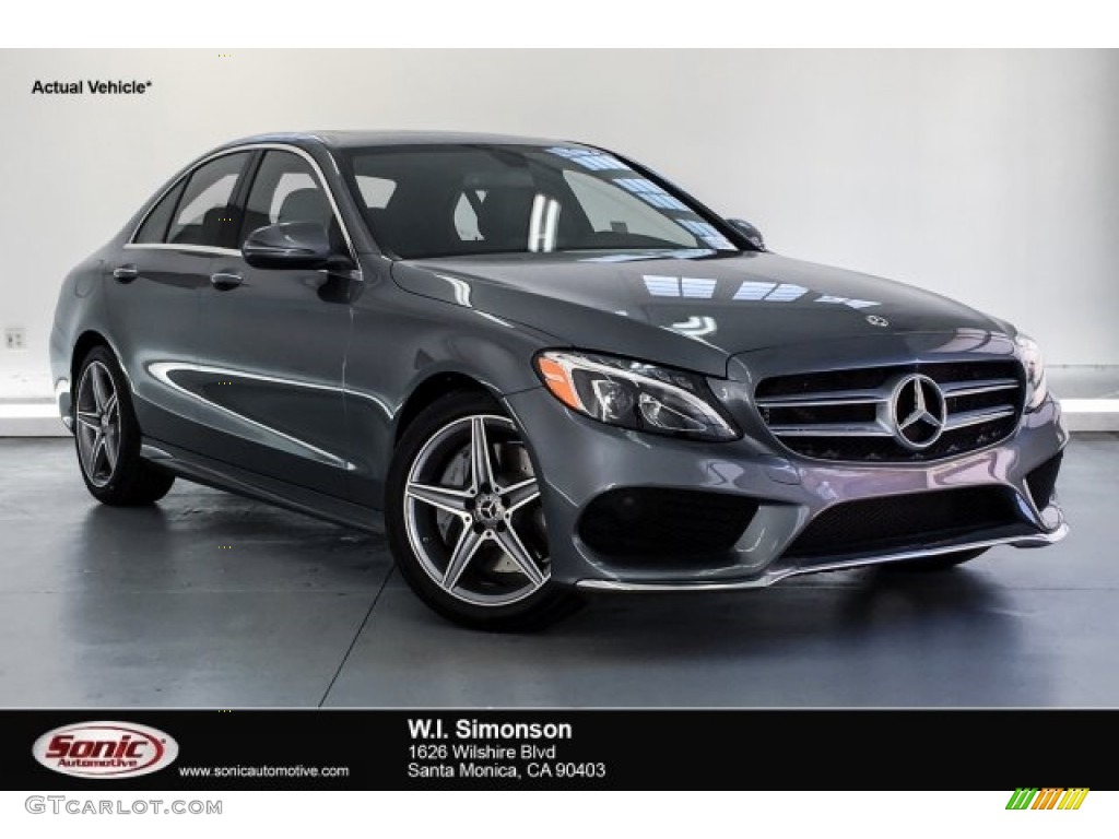 2018 C 300 Sedan - Selenite Grey Metallic / Black photo #1