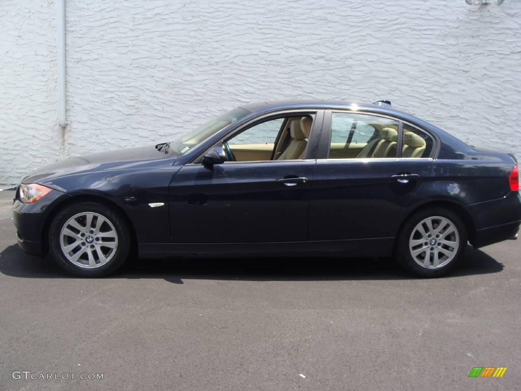 2006 3 Series 325xi Sedan - Monaco Blue Metallic / Beige photo #3