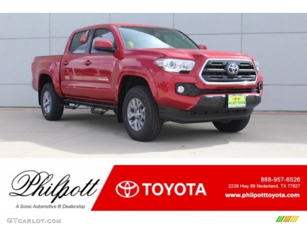 2019 Tacoma SR5 Double Cab - Barcelona Red Metallic / Black photo #1