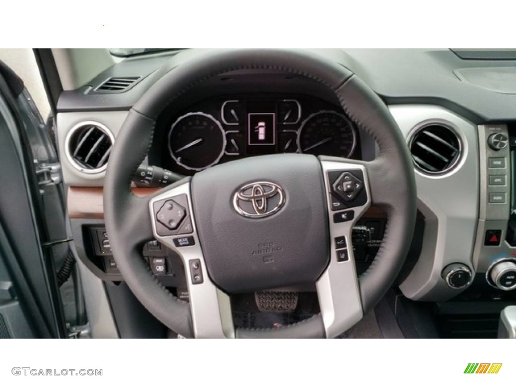 2019 Toyota Tundra Limited Double Cab 4x4 Graphite Steering Wheel Photo #130309318